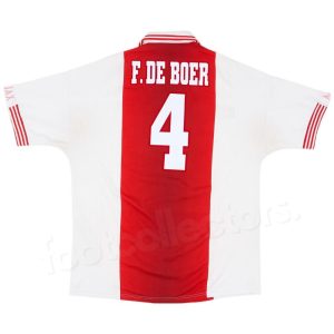 Maillot Ajax De Boer 1997 1998 Domicile