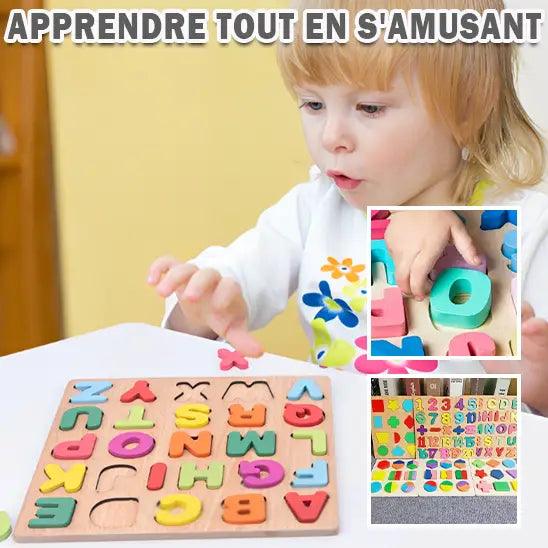 ALPHABET PUZZLE EN BOIS COLORÉ – Image 3