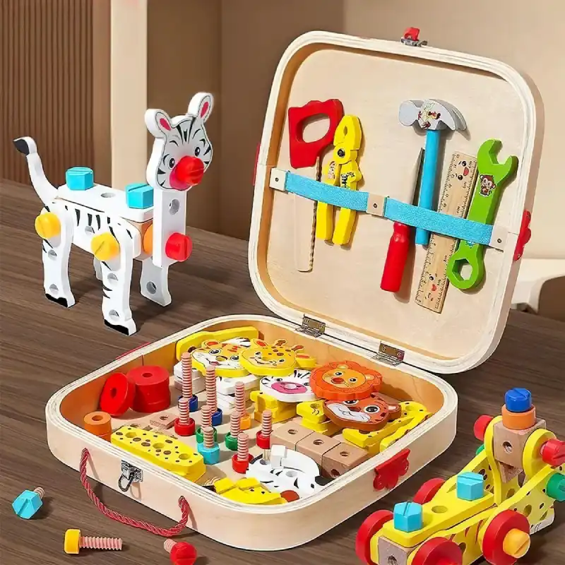 Malette Montessori Bricolage Animaux en Bois – Image 2
