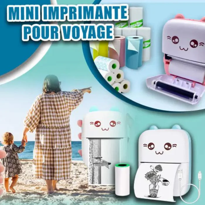 Mini Imprimante Bluetooth pour Téléphone Portable – Image 2